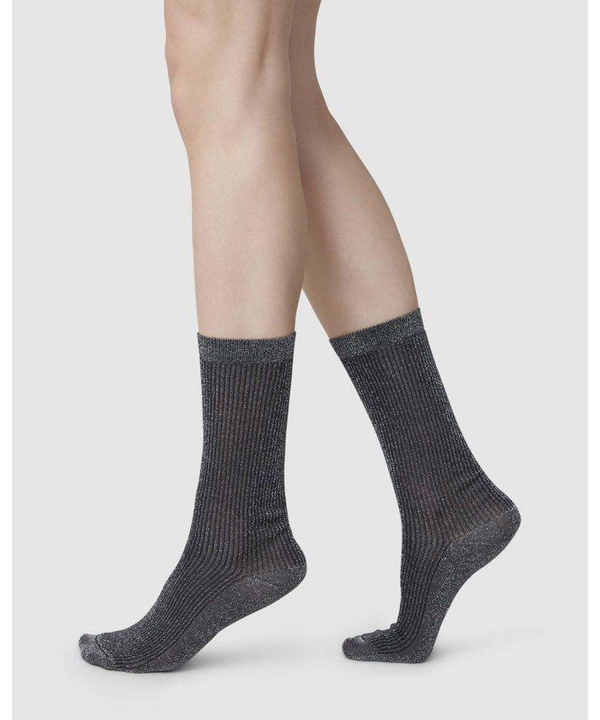 Magda Shimmery Socks Black