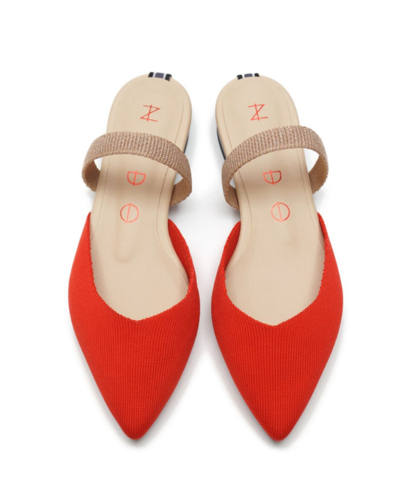 KNIT POINT SLINGBACK Red