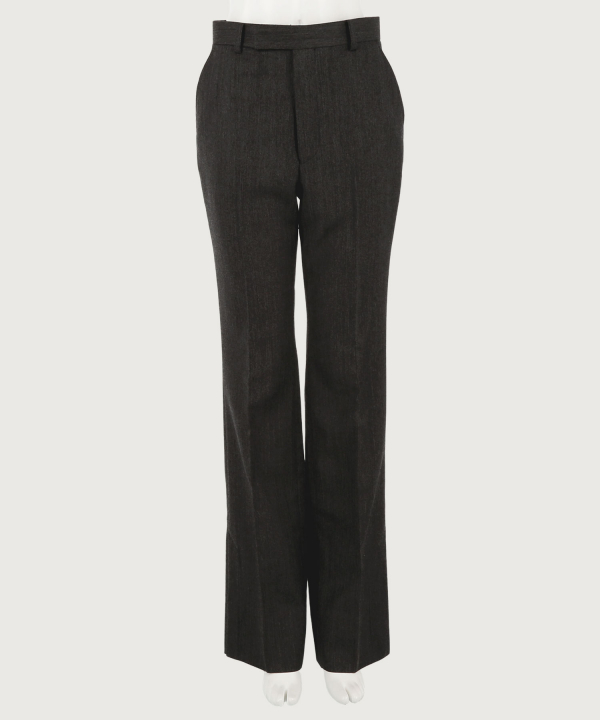 WOOL SIDE VENTED TROUSERS