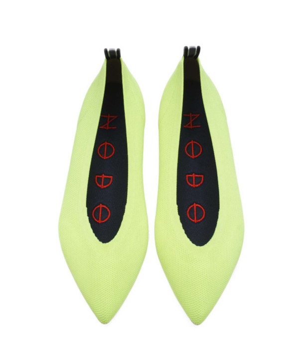 KNIT FLATS POINT Neon Lime