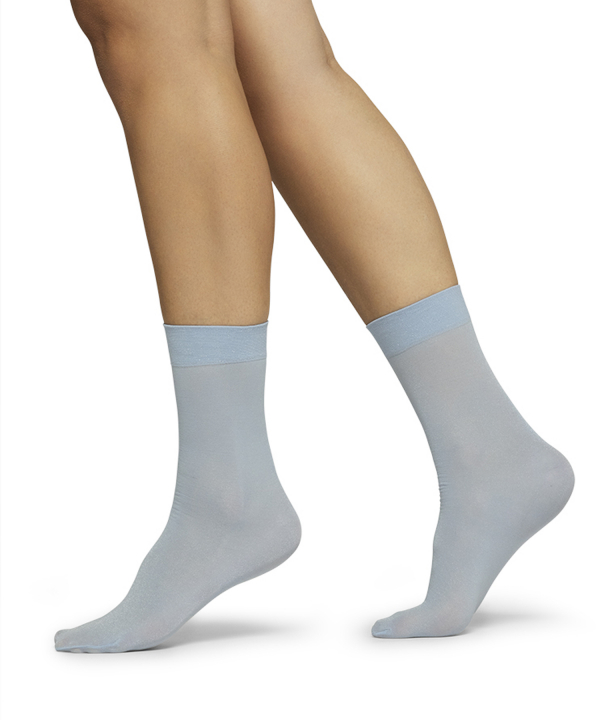 Malin Shimmery Socks Light blue