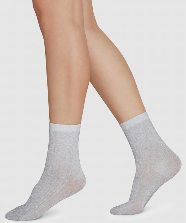 Stella Shimmery Socks_Light Grey