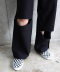 Side Row Edge Slit Pants