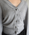 DOUBLE-LAYER WAVY CARDIGAN