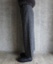 WOOL CHECK LONG SKIRT