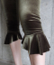Velvet Volant Capri Pants