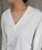 V-neck Long Sleeve Tee