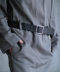 SQUARE BUCKLE LEATHER BELT