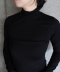 Wool jersey High Neck Top