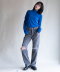 Wool jersey High Neck Top