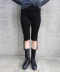 Buttoned Wool Half Leggings