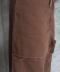 FRAYED PANEL WIDE PANTS