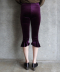 Velvet Volant Capri Pants
