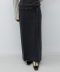 Belted Maxi Wool Skirt