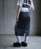 Grey poodle Medium Skirt