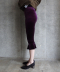 Velvet Volant Capri Pants