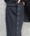 Belted Maxi Wool Skirt