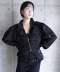 SHIRRING ZIP-UP JACKET