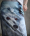 Grey poodle Medium Skirt