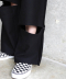 Side Row Edge Slit Pants