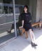 BELTED SKIRT