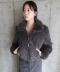 NEW FUR ZIP-UP JACKET