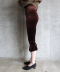 Velvet Volant Capri Pants