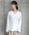 V-neck Long Sleeve Tee