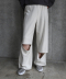 Side Row Edge Slit Pants