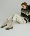 KNIT FLATS POINT ARMY GREEN