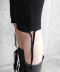 Buttoned Wool Half Leggings