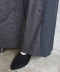 MIXED-CHECK TAILORED TROUSERS