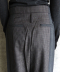 MIXED-CHECK TAILORED TROUSERS