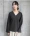 V-neck Long Sleeve Tee