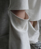Side Row Edge Slit Pants