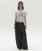 MIXED-CHECK TAILORED TROUSERS