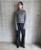Wool jersey High Neck Top