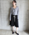 DOUBLE-LAYER WAVY CARDIGAN