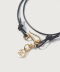 GOLD LEATHER CORD CHOKER