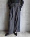 MIXED-CHECK TAILORED TROUSERS