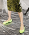 KNIT FLATS POINT Neon Lime