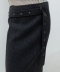 Belted Maxi Wool Skirt