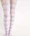 Callie Check tights_pearl