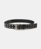 DOUBLE EYELET LEATHER BELT