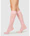Rosa Lace Knee-Highs Dusty Pink