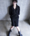 SHIRRING ZIP-UP JACKET
