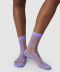 Alicia Grid Socks Lavender