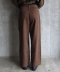 FRAYED PANEL WIDE PANTS