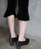 Velvet Volant Capri Pants