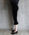 Velvet Volant Capri Pants